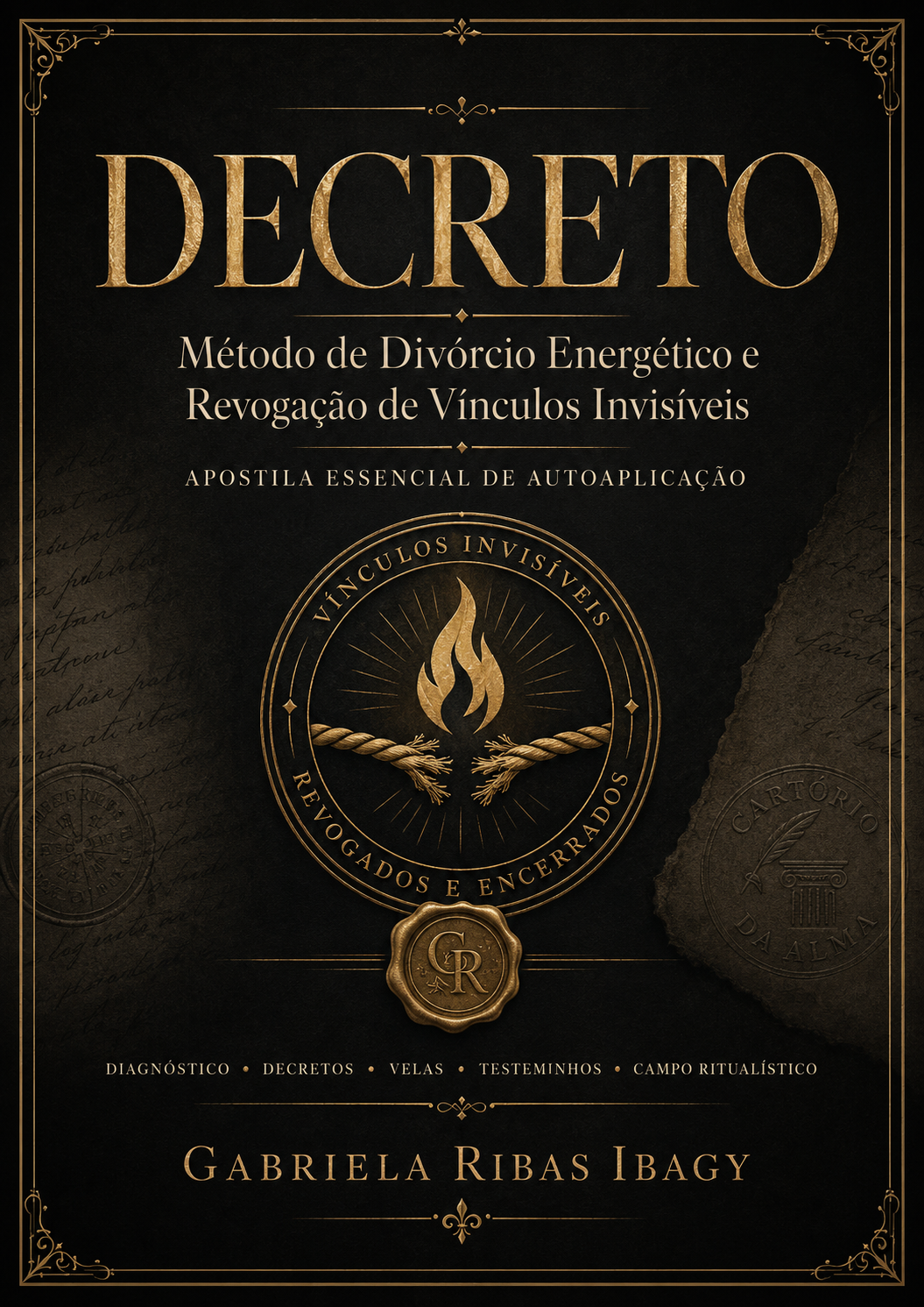 Capa do e-book DECRETO Essencial — Método de Divórcio Energético e Revogação de Vínculos Invisíveis
